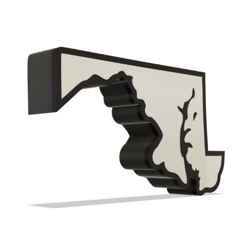 Maryland Wall Lightbox - United States - 3D Print File - Digital File Digital My Custom Designs ZIP File