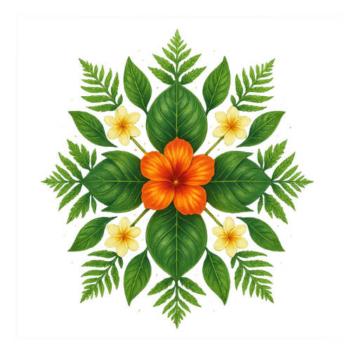 Art & Aesthetics Mandala Tropical Flower - T Shirt Design - Digital File Digital My Custom Designs 300 DPI PNG