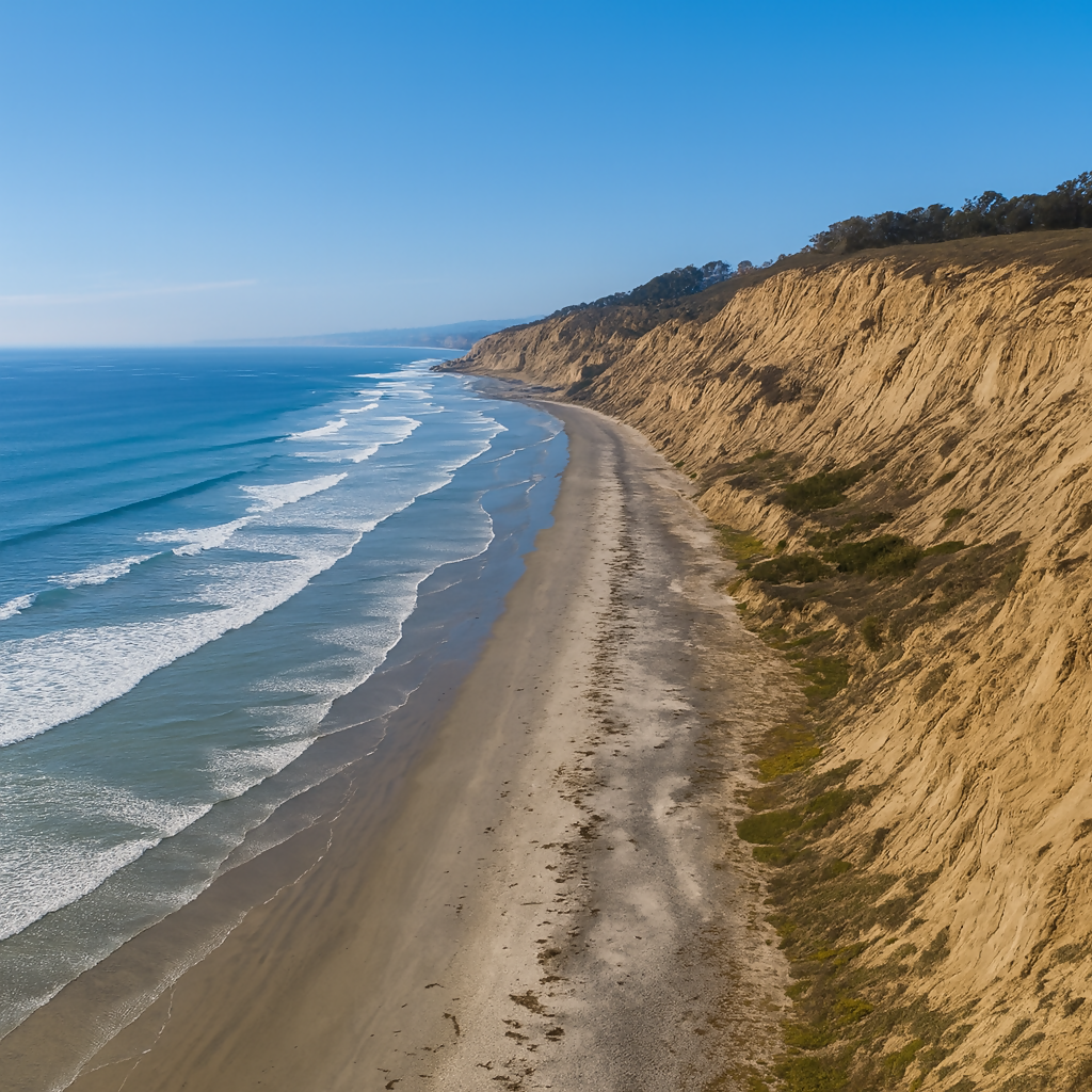 Torrey Pines Gliderport - Black's Beach - California United States - Rendered - Digital File Digital My Custom Designs PDF