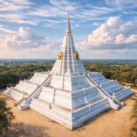 Wat Phu Khao Thong Temple - Ayutthaya Thailand - Asia - Rendered - Digital File Digital My Custom Designs PDF