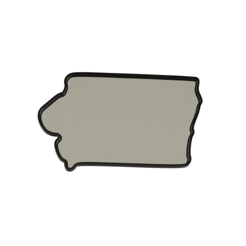 Iowa Wall Lightbox - United States - 3D Print File - Digital File Digital My Custom Designs