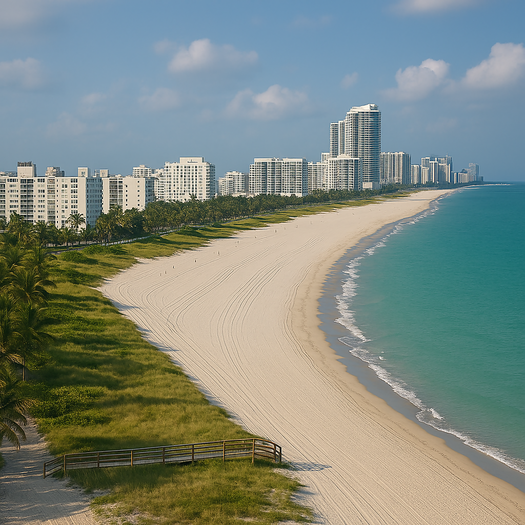 Coastal Resort City - Miami Beach - Florida United States - Rendered - Digital File Digital My Custom Designs PDF