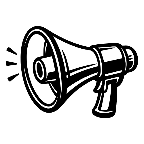 Cartoon Megaphone Sketch - Vector Graphics - Digital File Digital My Custom Designs PDF