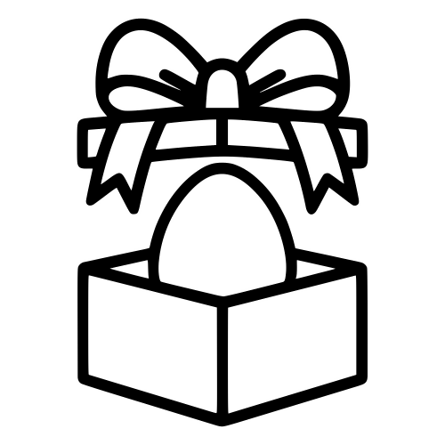 Egg in Gift Box - Digital File - XCS Friendly DIgital My Custom Designs PDF