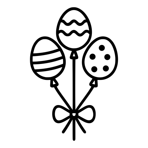 Egg Balloon Bouquet - Digital File - XCS Friendly Digital My Custom Designs PDF