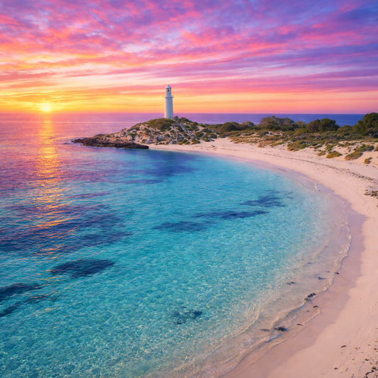 Pinky Beach - Rottnest Island Western Australia - Australia - Rendered - Digital File Digital My Custom Designs PDF