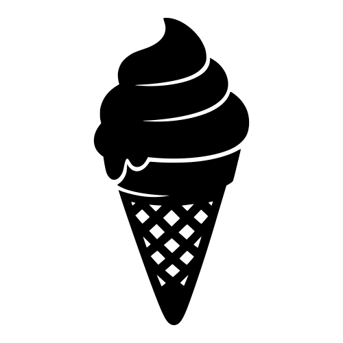 Ice Cream Silhouette - Digital File - XCS Friendly Digital My Custom Designs PDF