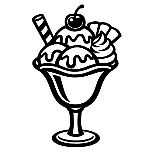 Ice Cream Sundae - Digital File - XCS Friendly Digital My Custom Designs PDF