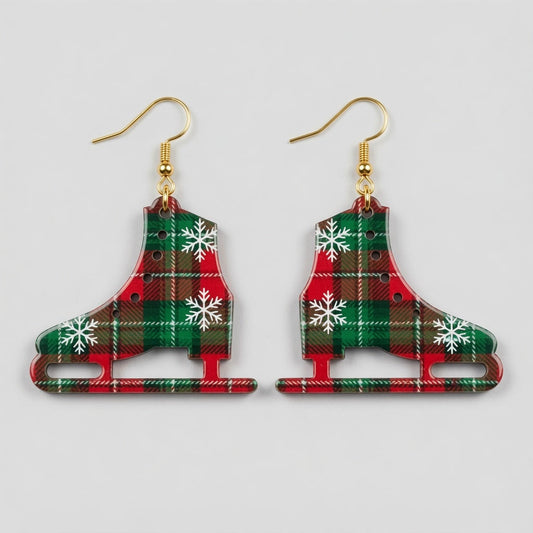 Ice Skate Earrings Design - Digital File - SVG - Digital