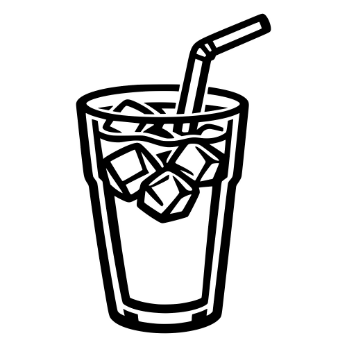 Iced Coffee Outline with Straw - Digital File - XCS Friendly Digital My Custom Designs PDF