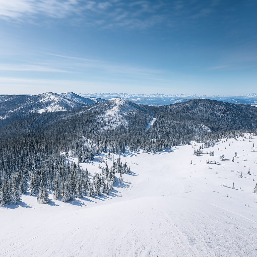 Big Mountain - Whitefish Mountain Resort - Montana United States - Rendered - Digital File Digital My Custom Designs PDF