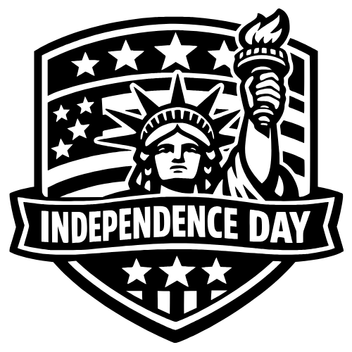 Independence Day Badge - Digital File - XCS Friendly Digital My Custom Designs PDF