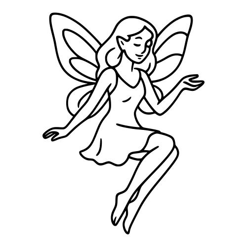 Fairy with Wings - Digital File - XCS Friendly Digital My Custom Designs PDF