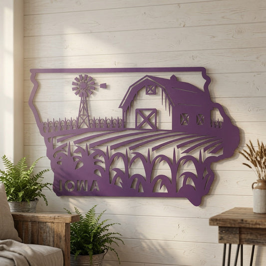 Iowa - Wall / Home Decor - State Outline - United States - Digital File - ZIP File - Digital