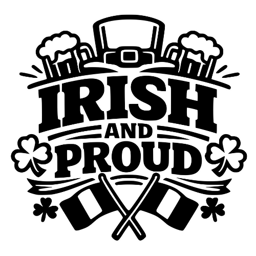 Irish and Proud - Digital File - XCS Friendly Digital My Custom Designs PDF