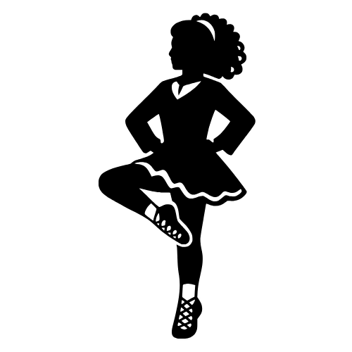 Irish Step Dancer Silhouette - Digital File - XCS Friendly Digital My Custom Designs PDF