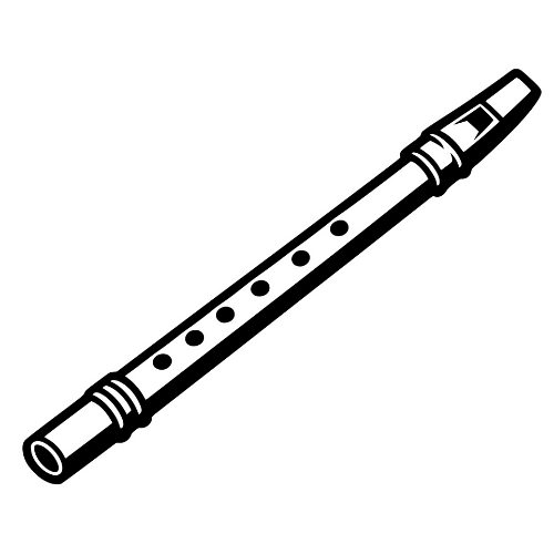 Irish Tin Whistle Sketch - Digital File - XCS Friendly Digital My Custom Designs PDF