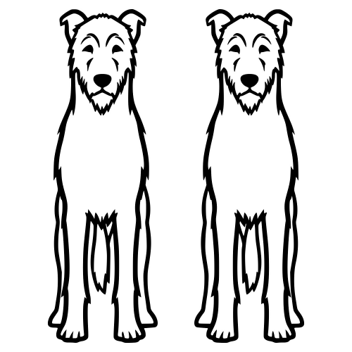 Irish Wolfhound Silhouette - Digital File - XCS Friendly Digital My Custom Designs PDF