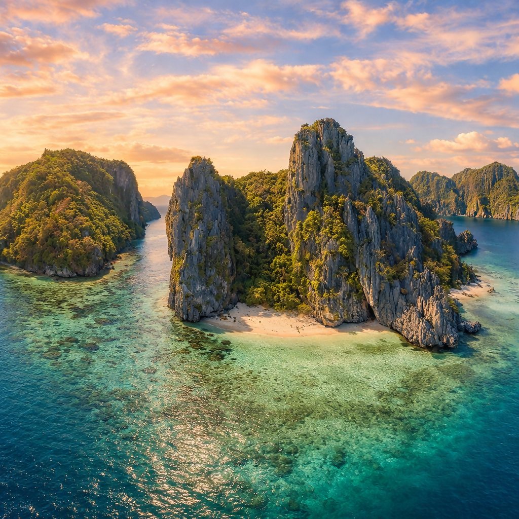 Island Tours El Nido - Palawan Philippines - Asia - Rendered - Digital File Digital My Custom Designs PDF