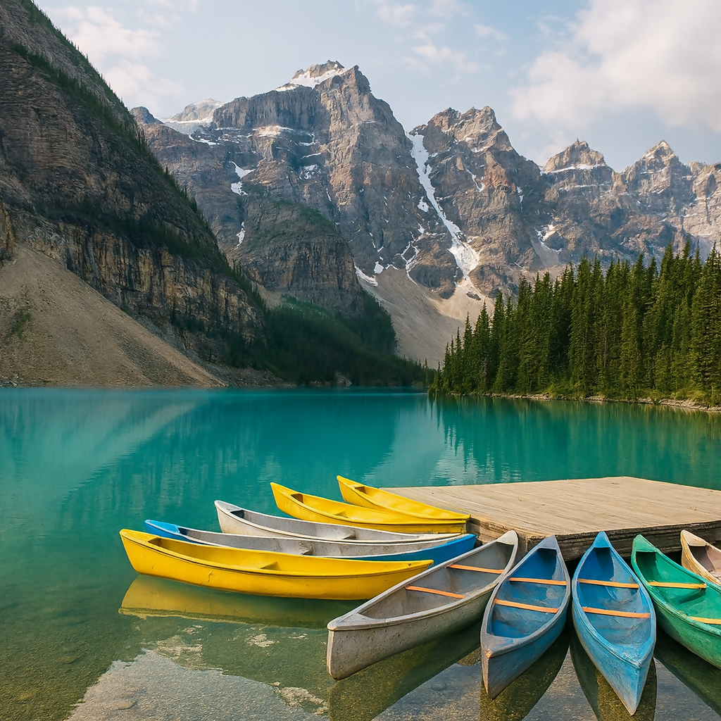 Moraine Lake - Banff National Park - Alberta Canada - Rendered - Digital File Digital My Custom Designs PDF