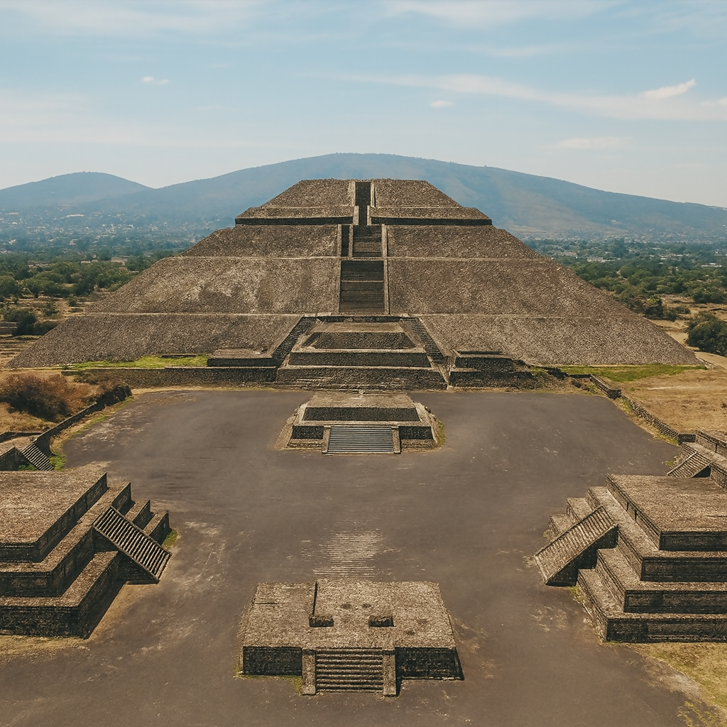 Teotihuacan Pyramids (Pirámides de Teotihuacán) - México (State of Mexico) - Rendered - Digital File Digital My Custom Designs PDF