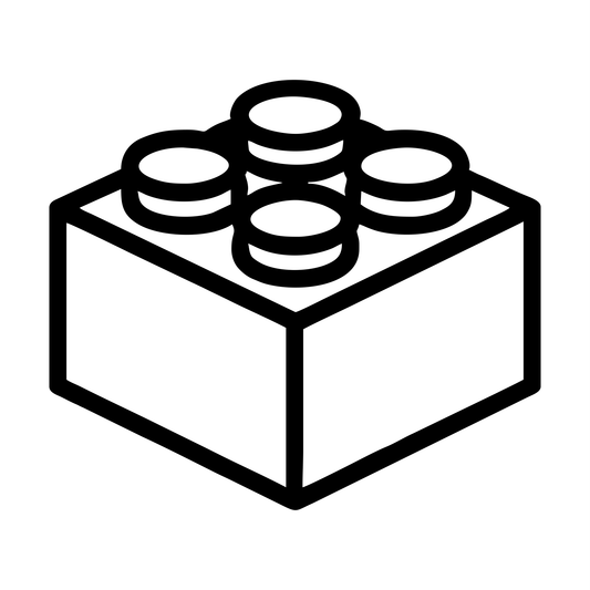 Lego Block Style Design -Digital File - XCS Friendly Tumbler My Custom Designs PNG