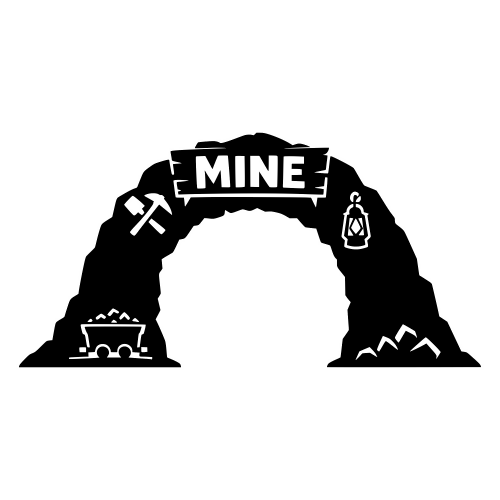 Mine Entrance Arch - Vector Graphics - Digital File Digital My Custom Designs PDF