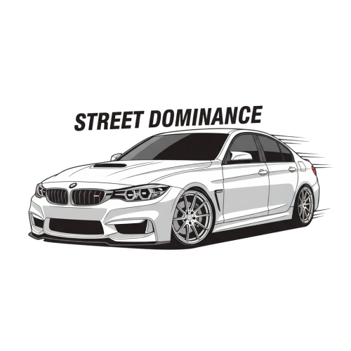 Street Dominance - Urban Grunge Retro - T Shirt Designs - Digital File Digital My Custom Designs 300 DPI PNG