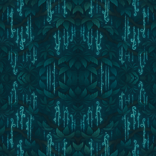 Floral and Botanical - Fantasy Rainforest Canopy - Pattern - Digital File Digital My Custom Designs PDF