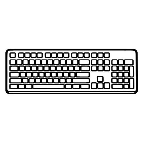 Keyboard Sketch - Vector Graphics - Digital File Digital My Custom Designs PDF