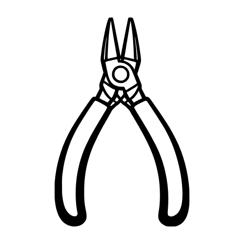 Jewelry Pliers Sketch - Vector Graphics - Digital File Digital My Custom Designs PDF