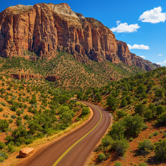 Zion–Mount Carmel Highway - Zion National Park - Utah United States - Rendered - Digital File Digital My Custom Designs PDF