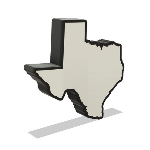 Texas Wall Lightbox - United States - 3D Print File - Digital File Digital My Custom Designs