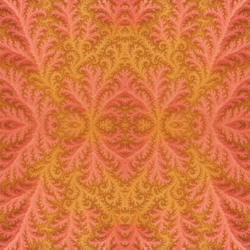 Water and Ocean - Abstract Coral Fractals In Pink And Gold - Pattern - Digital File Digital My Custom Designs PDF