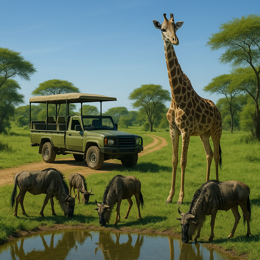 Safaris - Serengeti National Park Tanzania - Africa - Rendered - Digital File Digital My Custom Designs PDF