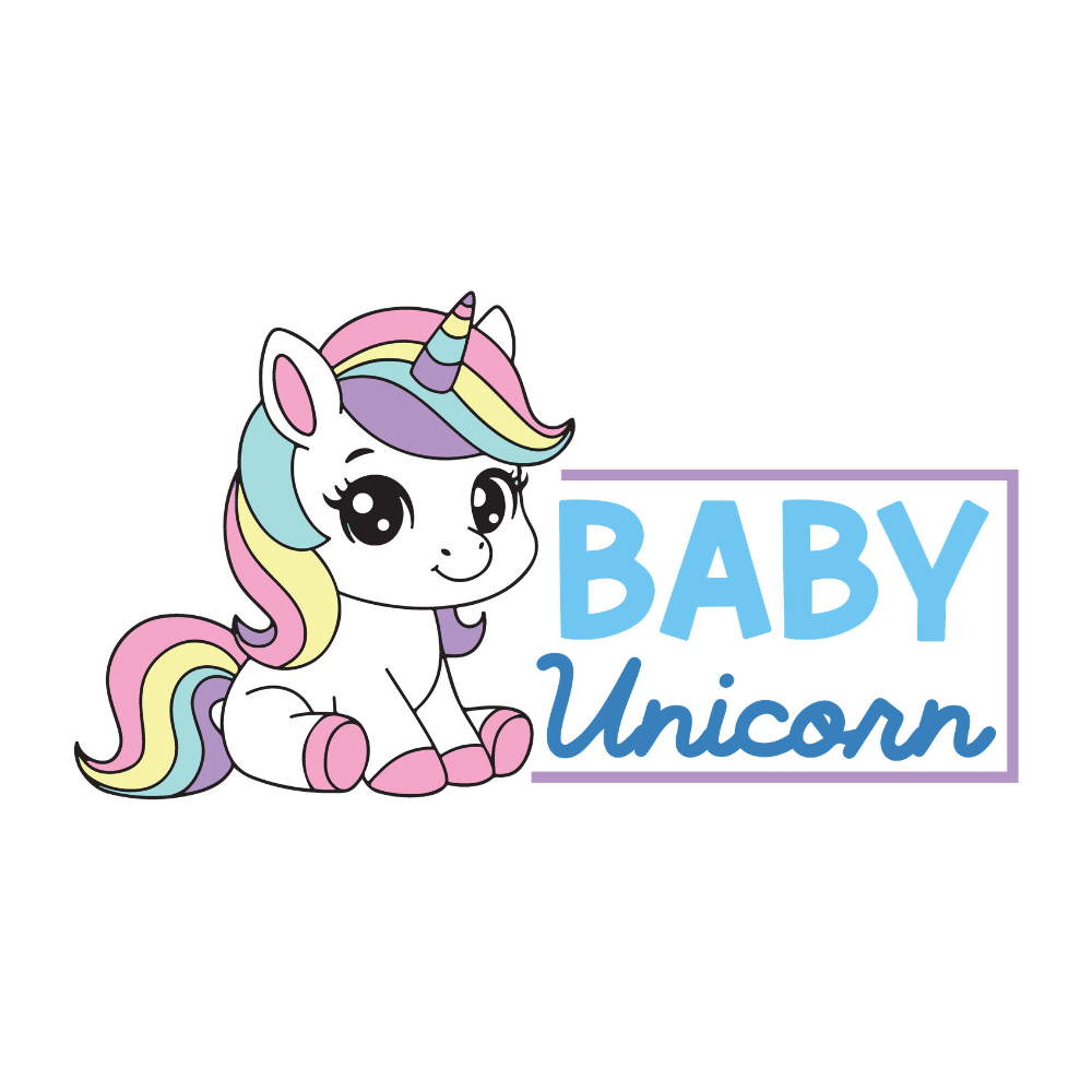 Baby Unicorn - T Shirt Graphics - Digital File Digital My Custom Designs ZIP File