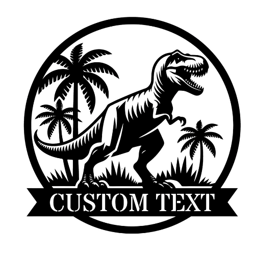 T-Rex Cartoon - Wall / Home Decor - Digital File Digital My Custom Designs ZIP File