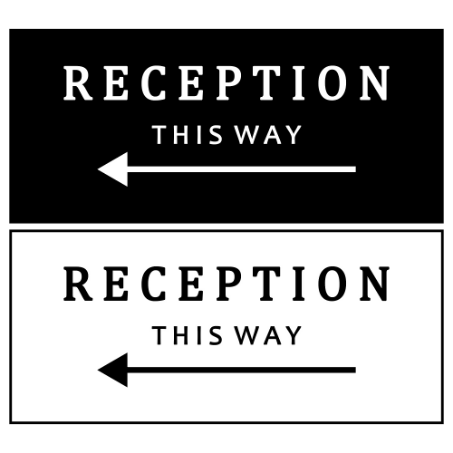 Reception This Way With Arrow - Digital File - XCS Friendly Digital My Custom Designs PDF