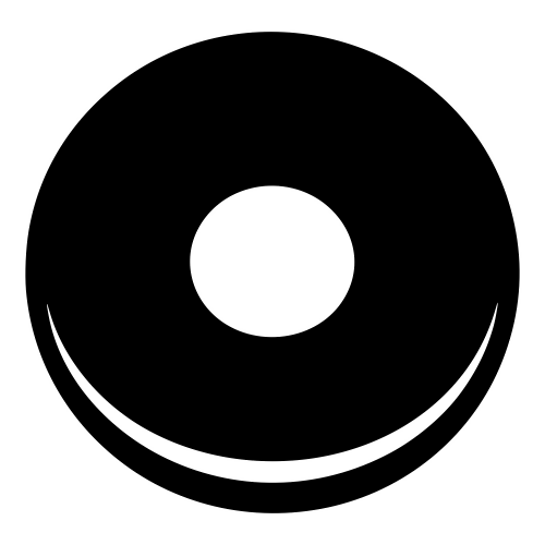 Donut Silhouette - Digital File - XCS Friendly Digital My Custom Designs PDF