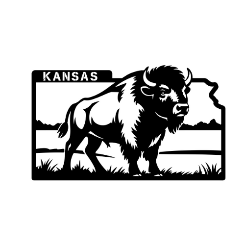 Kansas - Wall / Home Decor - State Outline - United States - Digital File Digital My Custom Designs ZIP File