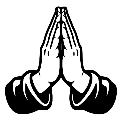 Cartoon Prayer Hands - Digital File - XCS Friendly Digital My Custom Designs PDF