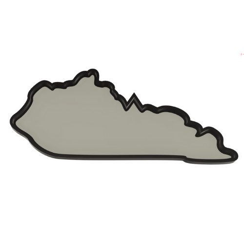 Kentucky Wall Lightbox - United States - 3D Print File - Digital File Digital My Custom Designs