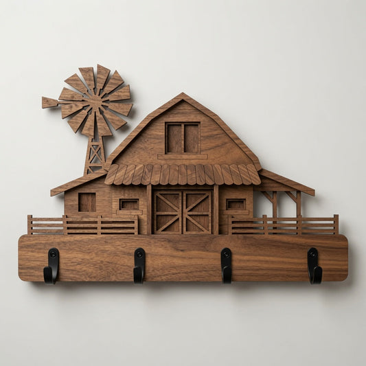 Key Holder Barn - Wall / Home Decor - Digital File - SVG - Digital