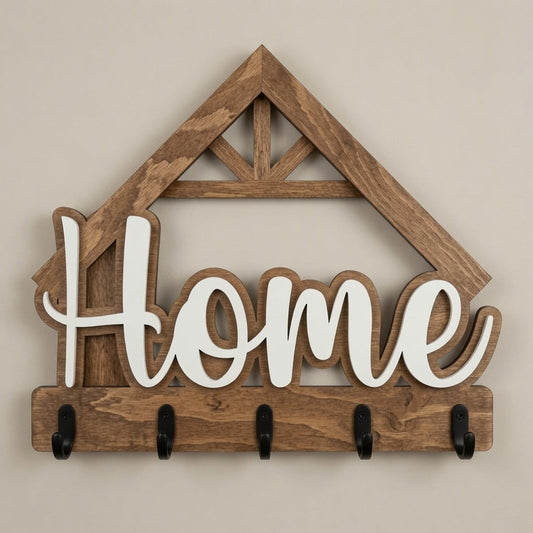 Key Holder ’Home’ - Wall / Home Decor - Digital File - SVG - Digital