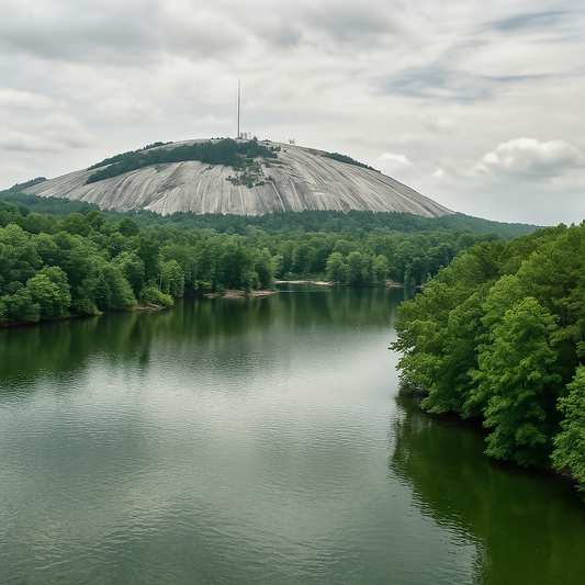 Stone Mountain Lake - Stone Mountain Park - Georgia United States - Rendered - Digital File Digital My Custom Designs PDF