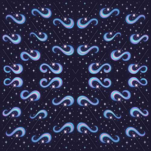 Kids and Playful - Magic Wands And Sparkles With Holographic Trails - Pattern - Digital File Digital My Custom Designs PDF