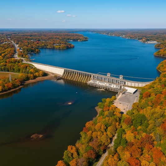 Bagnell Dam - Lake of the Ozarks - Missouri United States - Rendered - Digital File Digital My Custom Designs PDF