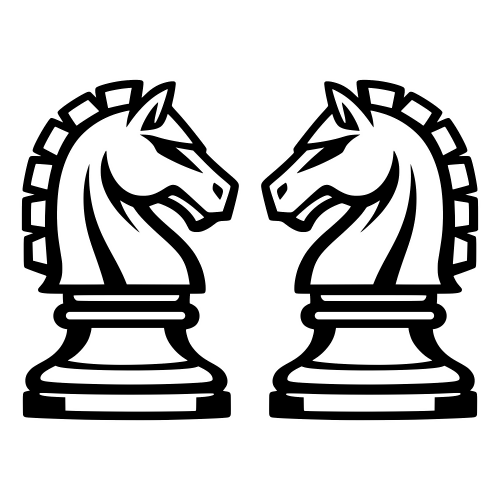 Knight Piece Silhouette - Digital File - XCS Friendly Digital My Custom Designs PDF
