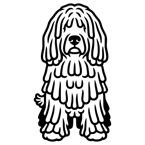 Komondor Mop Outline - Digital File - XCS Friendly Digital My Custom Designs PDF