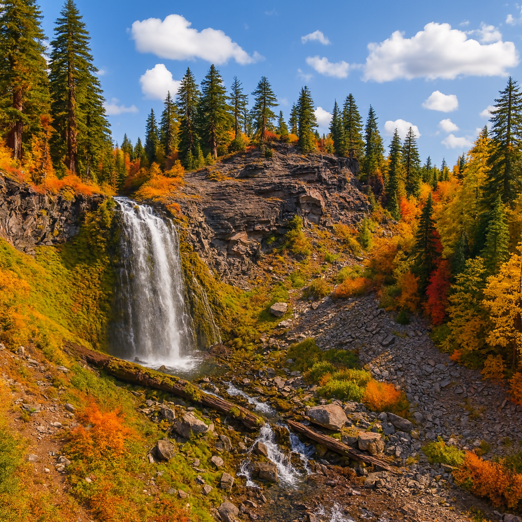 Plaikni Falls - Crater Lake National Park - Oregon United States - Rendered - Digital File Digital My Custom Designs PDF